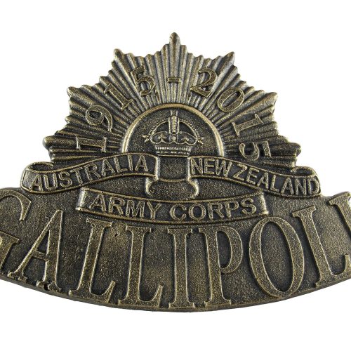 ANZAC 1915-2015 Gallipoli Plaque