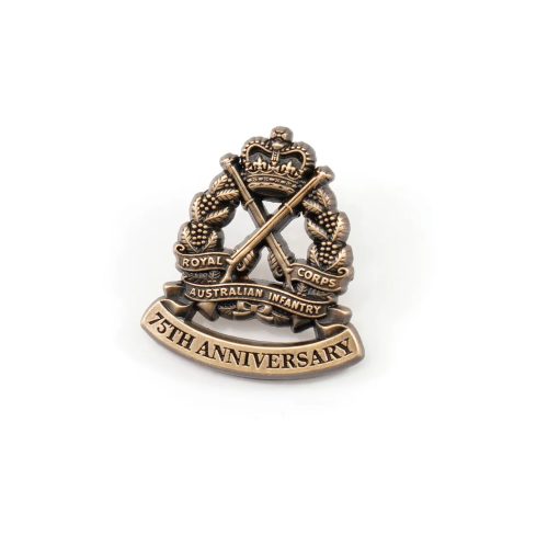 RAInf 75th Anniversary Lapel Pin