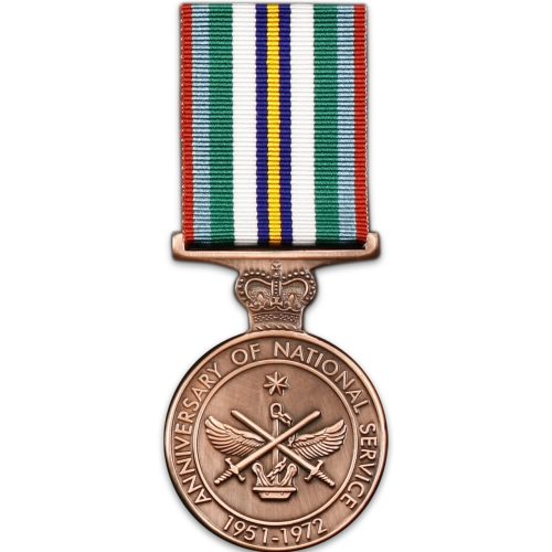 Anniversary of National Service 51-72 Medal